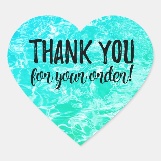 Merci pour votre étiquette de commande (Devant)