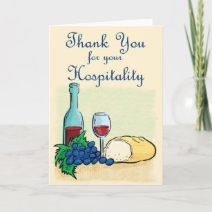 Merci pour votre Hospitality