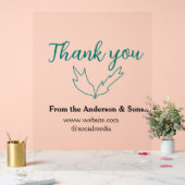 Merci pour votre page de commande nom de société (Mariage)