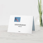 Merci pour votre service ! Carte de vœux (Dos)