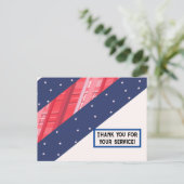 Merci pour votre service ! Carte postale (Debout devant)