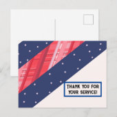 Merci pour votre service ! Carte postale (Devant / Derrière)