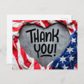 Merci pour votre service ! Carte postale (Devant / Derrière)