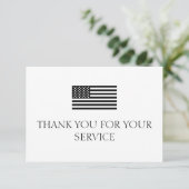 Merci pour votre service Drapeau américain minimal (Debout devant)
