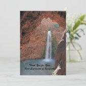 Merci pour votre sympathie, carte de note de chute (Debout devant)