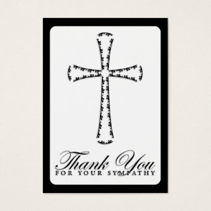 merci pour votre sympathie (croix élégante)