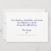 Merci pour votre Sympathie, Pastel Blue Yellow (Dos)