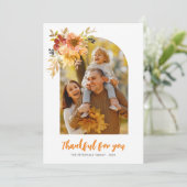 Merci pour vous, carte de voeux photo d'action de  (Debout devant)