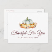 Merci pour vous | carte postale de fête de grâce (Devant / Derrière)