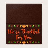 Merci Pour Vous, Cartes de fin de année De L'Actio (Outside Unfolded)