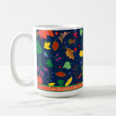 Merci pour vous Custom Modern Falling Feuille Mug (Gauche)