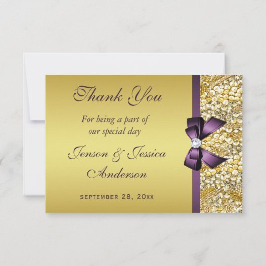 Merci pourpre d'arc de diamants de paillettes de (Dos)