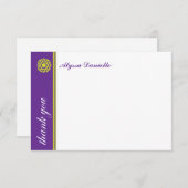 Merci pourpre de bat mitzvah de Simcha (Devant / Derrière)