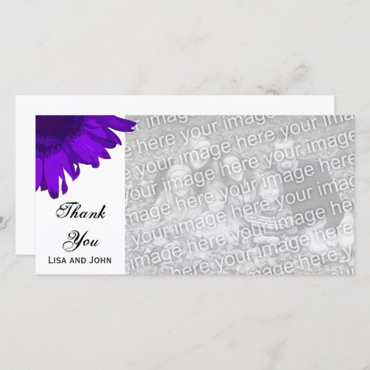 Merci pourpre de tournesol d'art de bruit (Devant / Derrière)