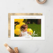 Merci Premier Carte photo Communion avec Enveloppe (Devant/Arrière en situation)