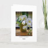 Merci Préposé au Livre d'Or Orchidées Blanches (Dos)