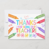 Merci Professeur Card (Devant)