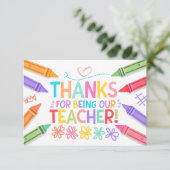 Merci Professeur Card (Debout devant)