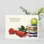 Merci, professeur. Cartes plates personnalisées (Debout devant)