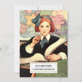 Merci, professeur. Cartes plats d'art vintage (Devant)