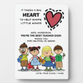 Merci, professeur. Plaque scolaire pour enfants et (Devant)