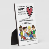 Merci, professeur. Plaque scolaire pour enfants et (Côté)