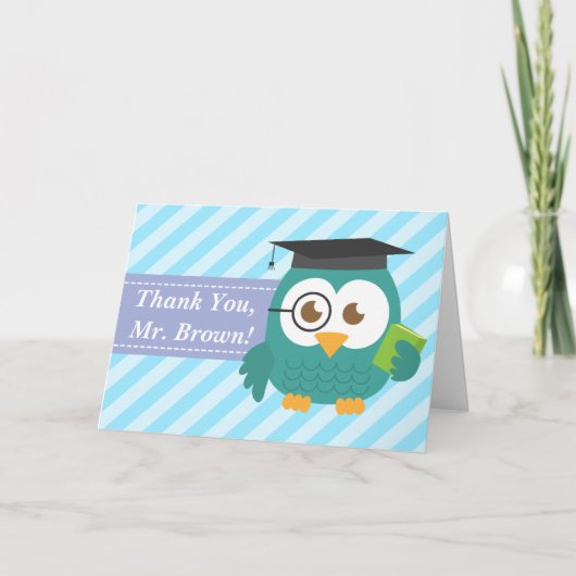 Merci Professeur, Professeur Hibou, Rayures Obliqu (Devant)