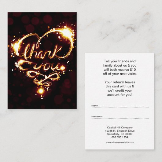 merci programme léger de référence (Devant / Derrière)