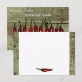 Merci Red Hot Chili Peppers Wood Look (Devant / Derrière)