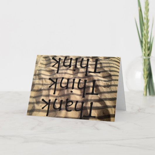 Merci ! Réfléchis ! Réfléchis ! (Devant)