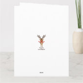 Merci Reindeer Dans Une Prise De Noël (Dos)