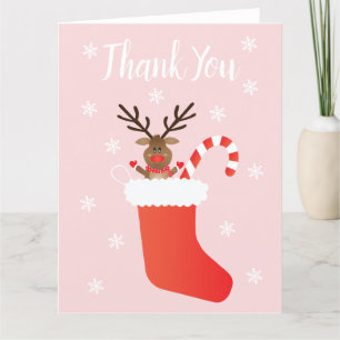 Merci Reindeer Dans Une Prise De Noël