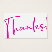 Merci ! Remise client moderne décontractée Inserti (Devant)