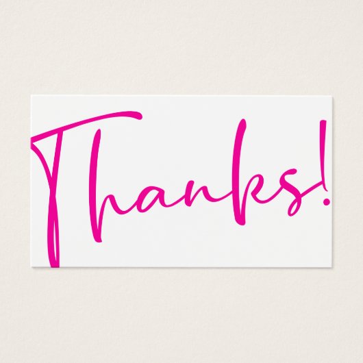 Merci ! Remise client moderne décontractée Inserti (Devant)