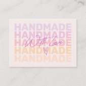 Merci rétro moderne Petit Carte de visite (Devant)