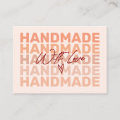 Merci rétro moderne Petit Carte de visite (Devant)