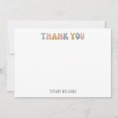 Merci Retro Pastel Fleur sauvage personnalisé (Devant)