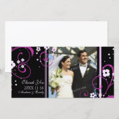 Merci rose  Cartes photos Mariages (Devant / Derrière)