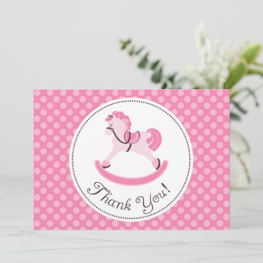 Merci rose de cheval de basculage (Debout devant)