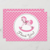 Merci rose de cheval de basculage (Devant / Derrière)