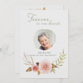 Merci rose de guirlande d'aquarelle de sympathie (Devant / Derrière)