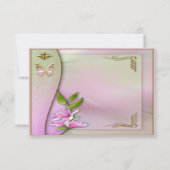 Merci rose de papillon de magnolia de chaussures (Dos)