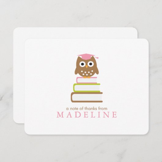 Merci rose d'obtention du diplôme de jardin (Devant / Derrière)