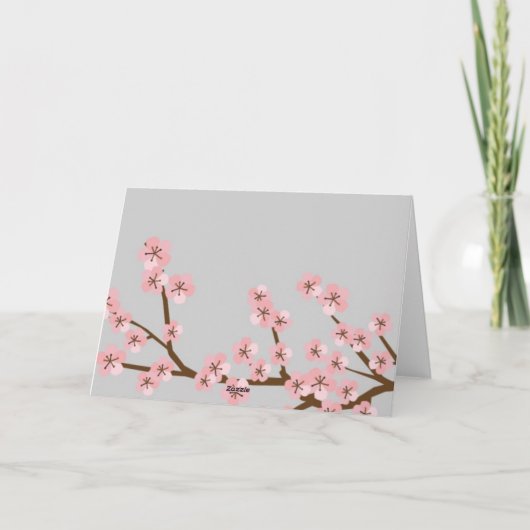 Merci rose et gris de ressort de fleurs de (Dos)