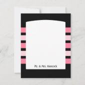 Merci rose et noir de mariage (Dos)