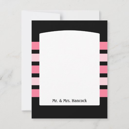 Merci rose et noir de mariage (Dos)