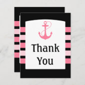 Merci rose et noir de mariage (Devant / Derrière)