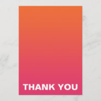 Merci rose et orange lumineux de mariage d'Ombre