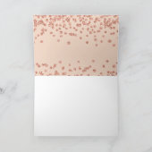 Merci Rose Gold Paillettes Confetti Blush Rose (Intérieur)