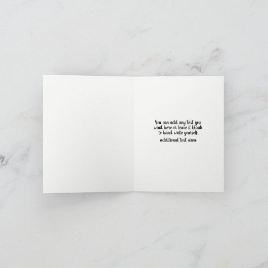 MERCI Rose Gold Rose Pailleté Moderne Script Chic (Intérieur)